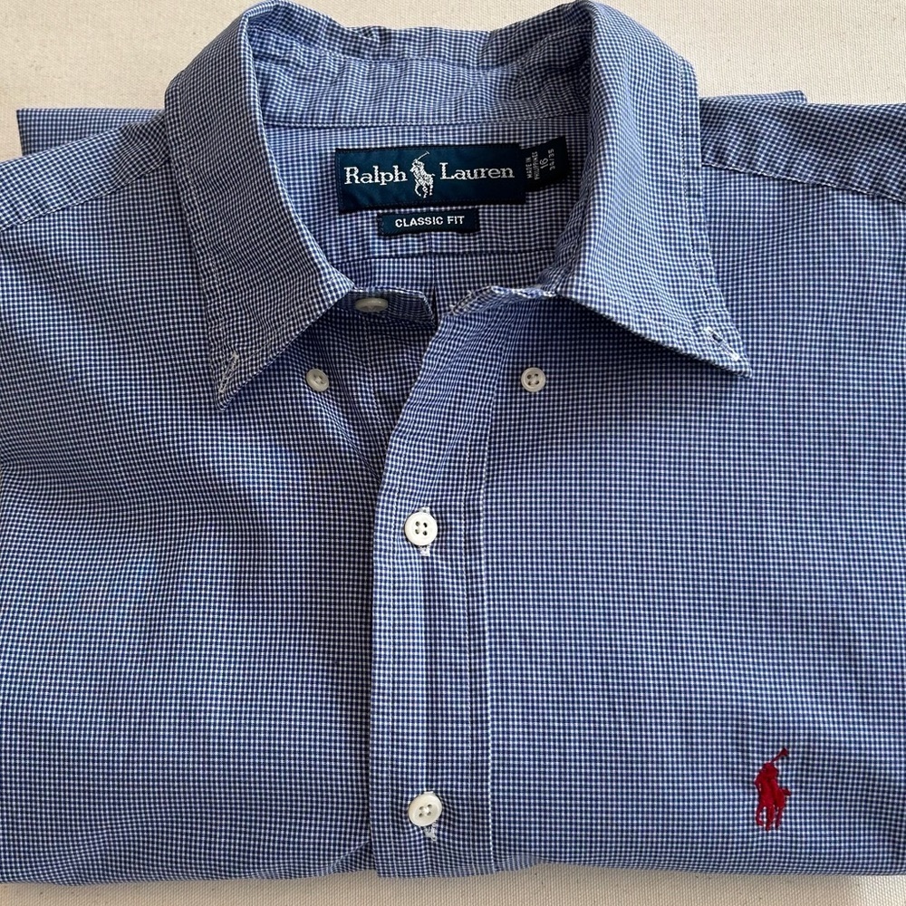 Ralph Lauren Men’s Long Sleeve Button Down Classic Fit Shirt